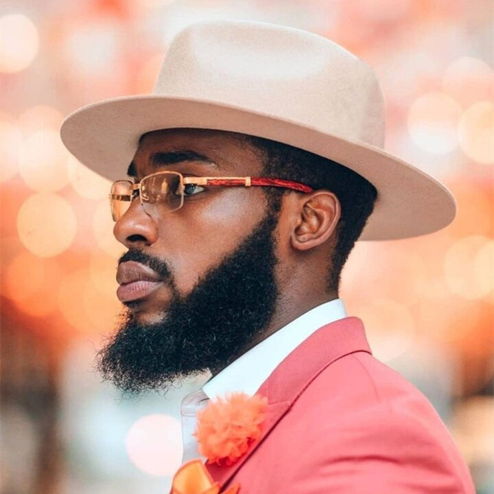 Geoffery Fedora- Camel[Fast shipping and box packing]