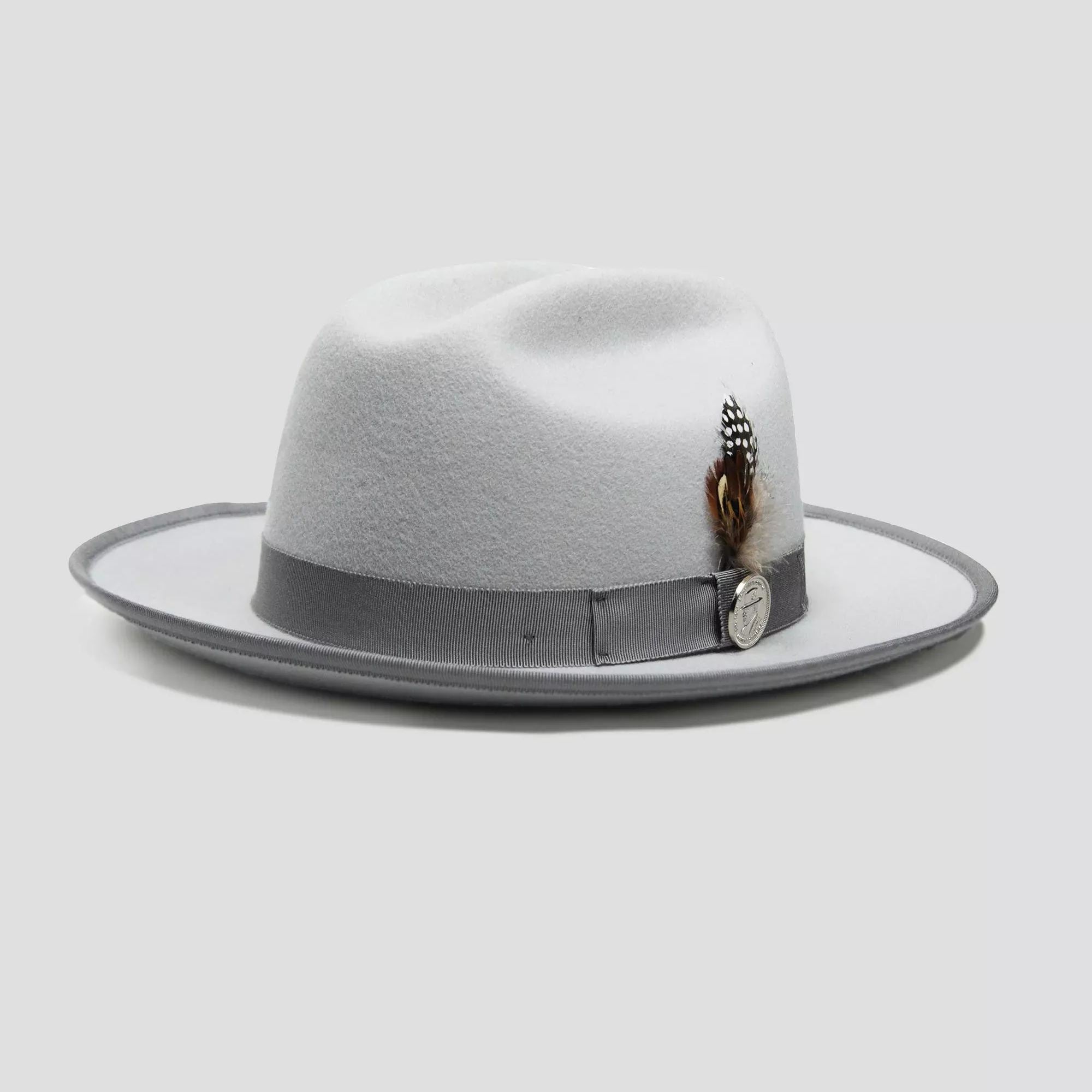 Miller Ranch Fedora - Platinum[Fast shipping and box packing]