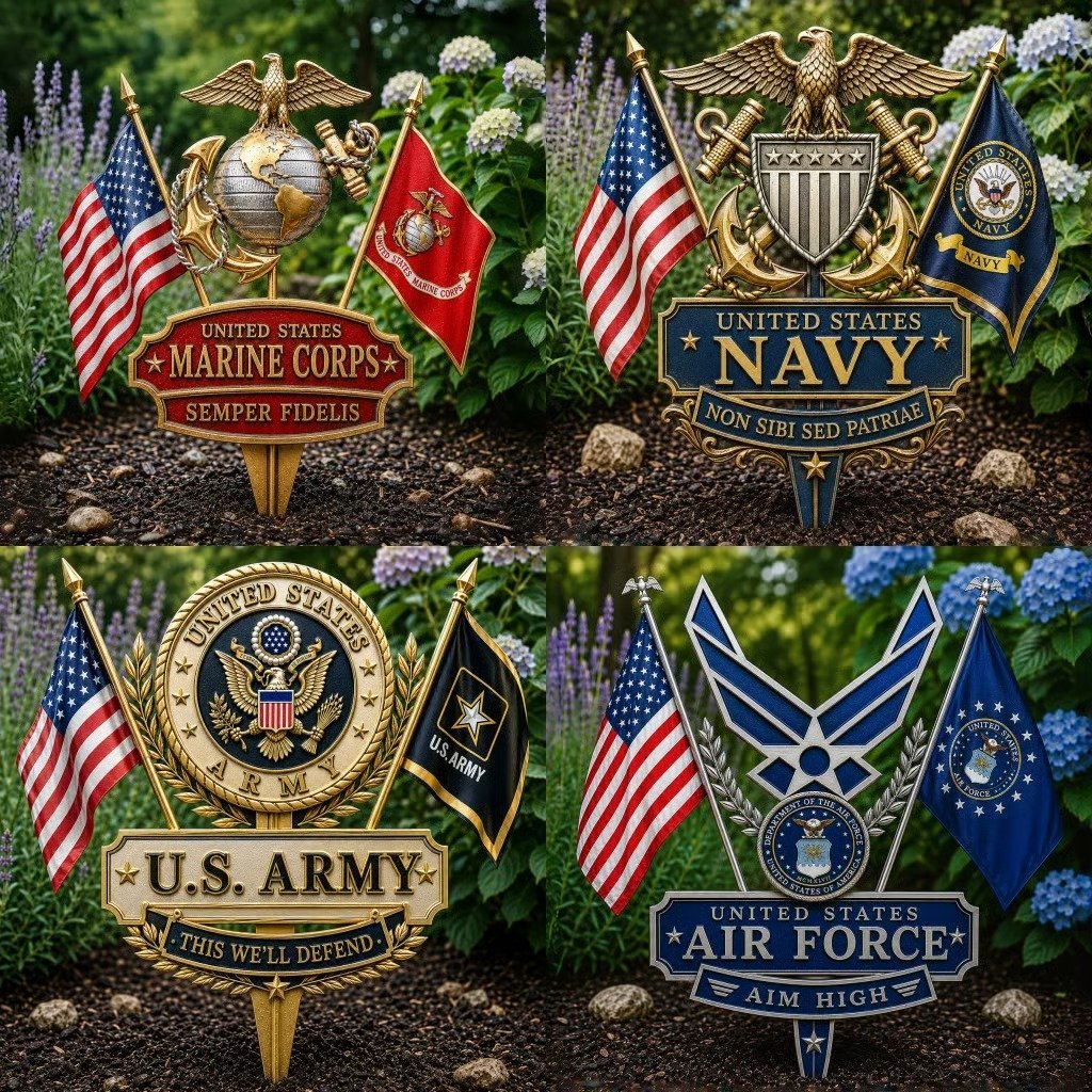 🏆Last Day Promo: 49% OFF 🎖️-US Marine Corps Semper Fidelis Tribute Garden Stake - ✈️Buy 3 Free Shipping Today!