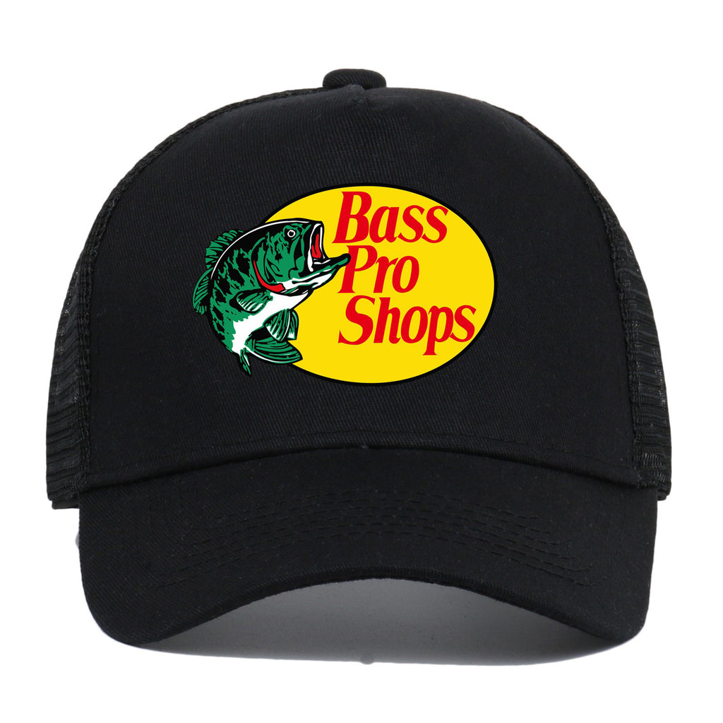 Vintage Fishing Trucker Hat, Mesh Outdoor Cap