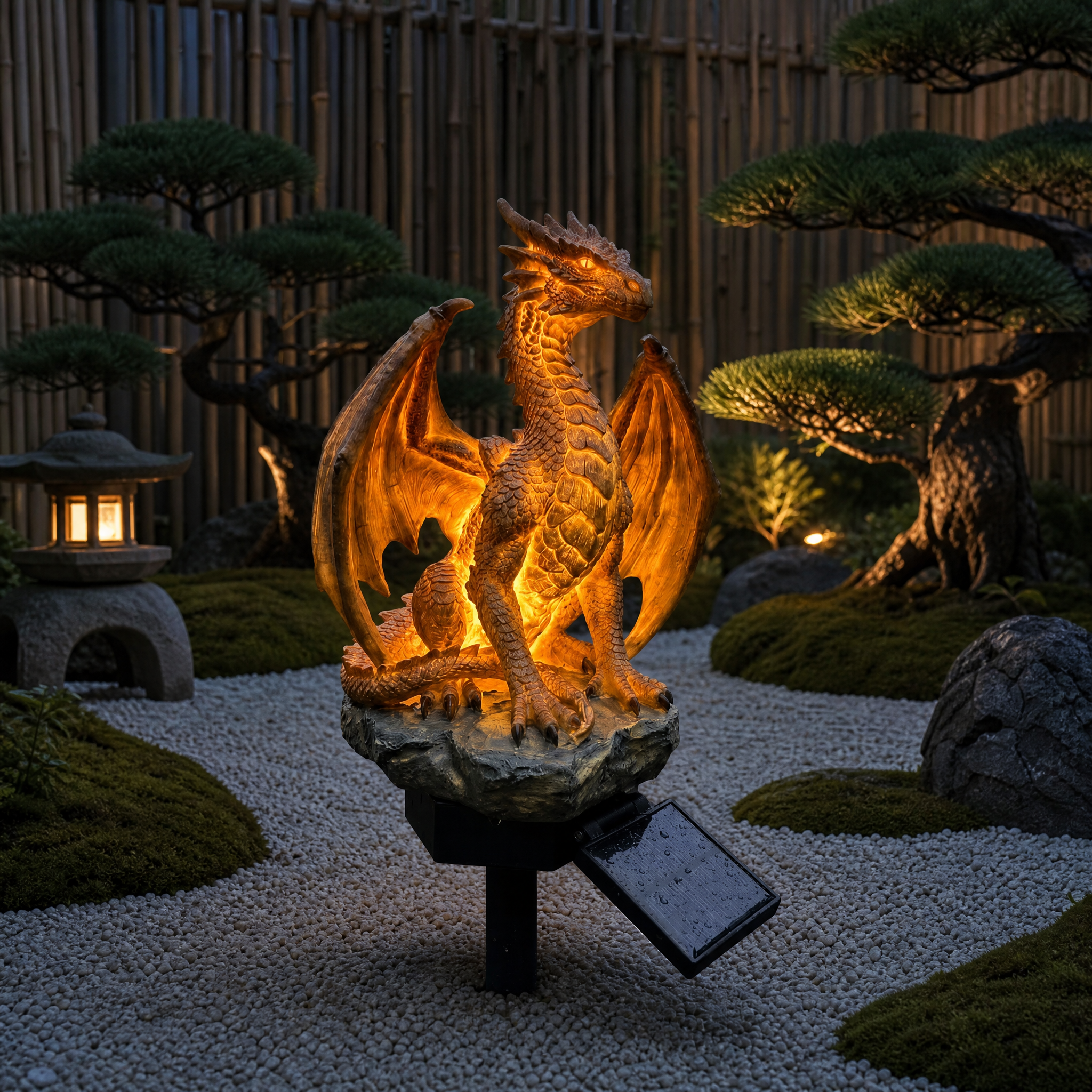 🐉 Dragon Legacy Golden Ember Edition Solar Garden Light
