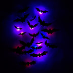 Halloween LED Bat Lights – Glowing Hanging Bats for Party & Yard Decor