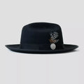 Miller Ranch Fedora - Black[Fast shipping and box packing]
