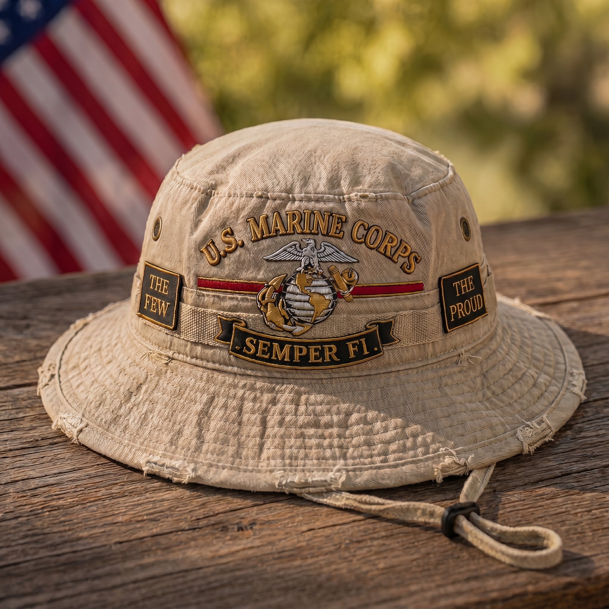 Veteran‘s Day Best Gift - U.S. Marine Corps “Semper Fi” Boonie Hat