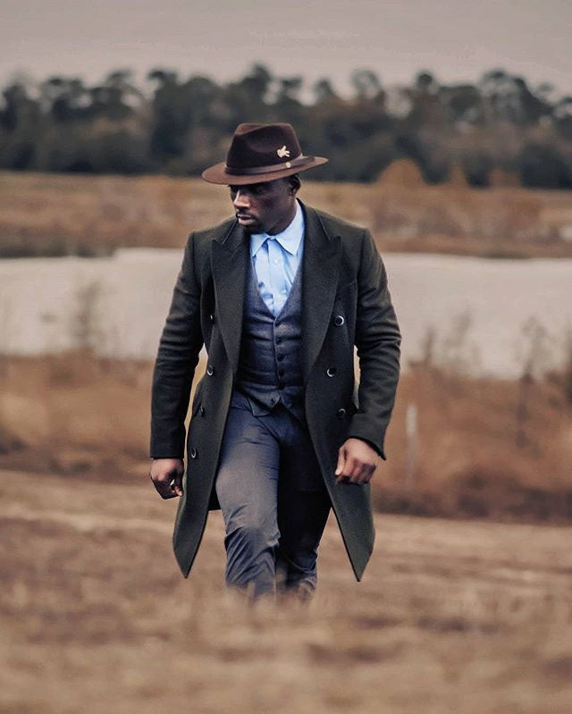 Geoffery Fedora – Brown [Fast shipping and box packing]