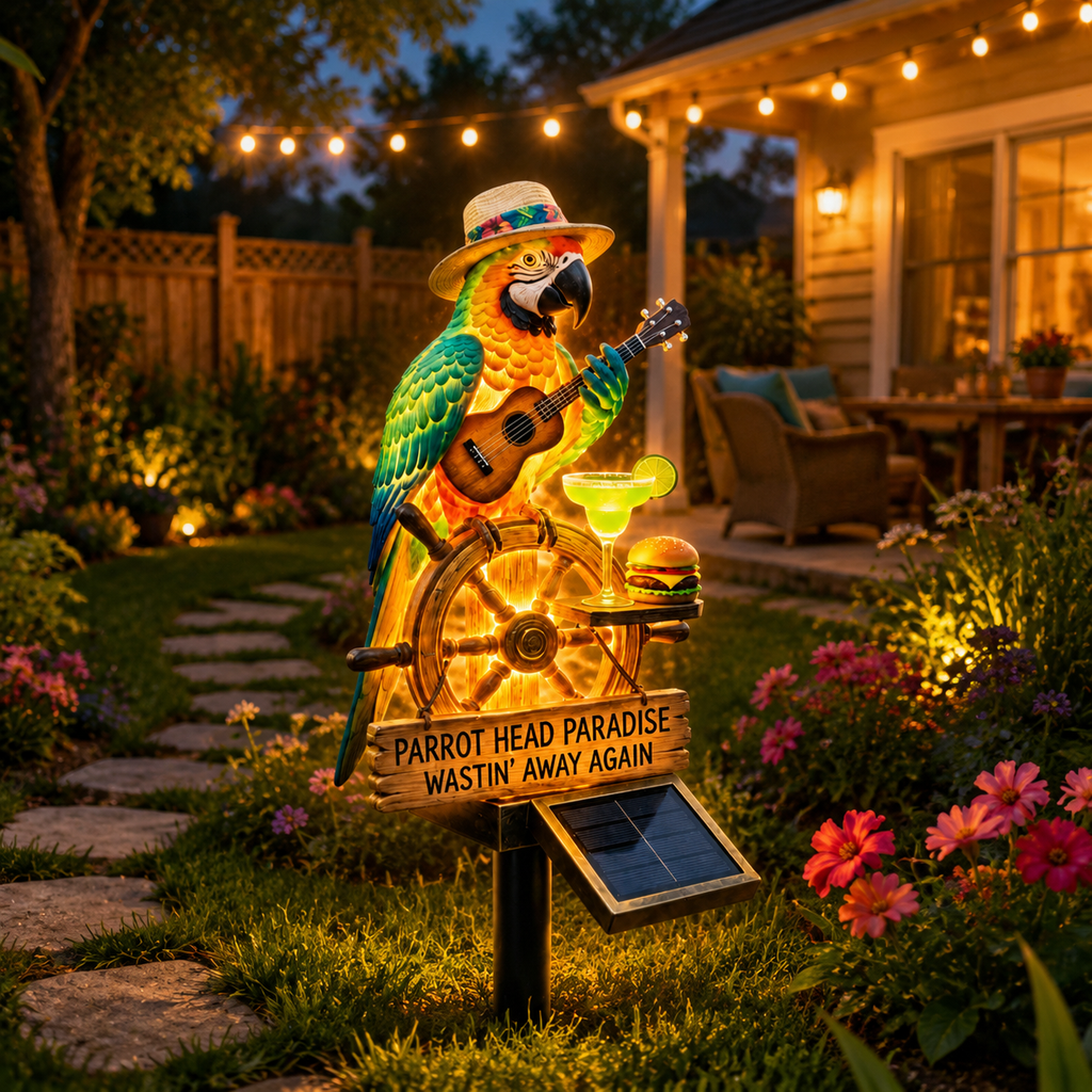 🔥Last Day 69% OFF🔥 - 🌴 Solar-Powered Parrot Garden Light – “Wastin' Away Again”