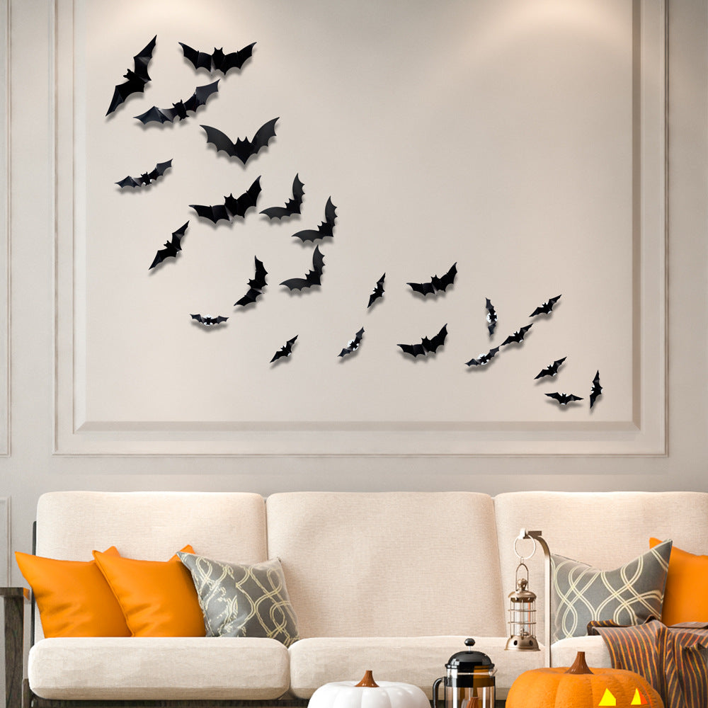 Halloween LED Bat Lights – Glowing Hanging Bats for Party & Yard Decor
