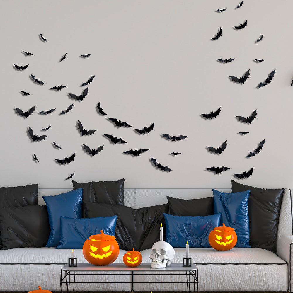 Halloween LED Bat Lights – Glowing Hanging Bats for Party & Yard Decor