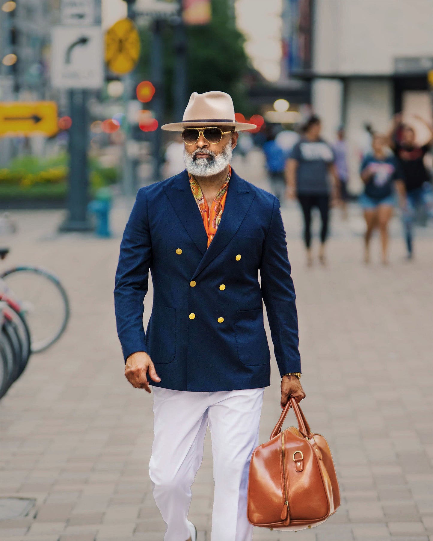 Geoffery Fedora- Camel[Fast shipping and box packing]
