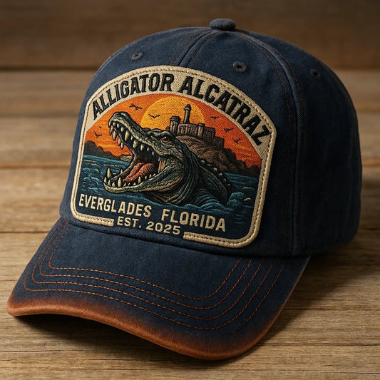 Alligator Alcatraz Law Enforcement Humor Hat