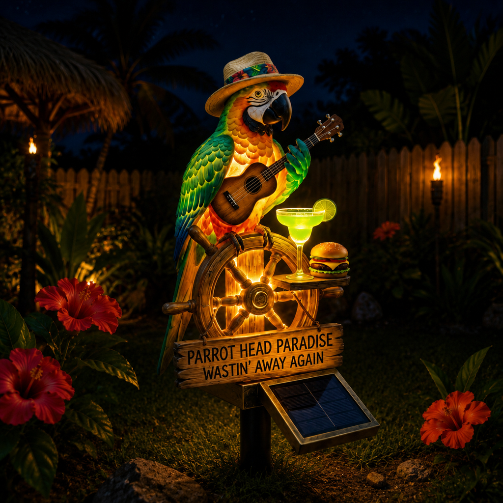 🔥Last Day 69% OFF🔥 - 🌴 Solar-Powered Parrot Garden Light – “Wastin' Away Again”