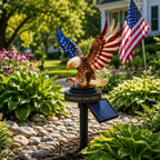 🔥Last Day 49% OFF-Solar Eagle Garden Light – A Glowing Tribute to American Freedom