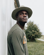 Geoffery Fedora–Olive Green[Fast shipping and box packing]