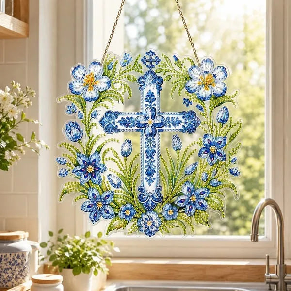 💥LAST DAY 49% OFF - Hummingbird Diamond Art Hanging Ornament Kit - Rainbow Dragonfly