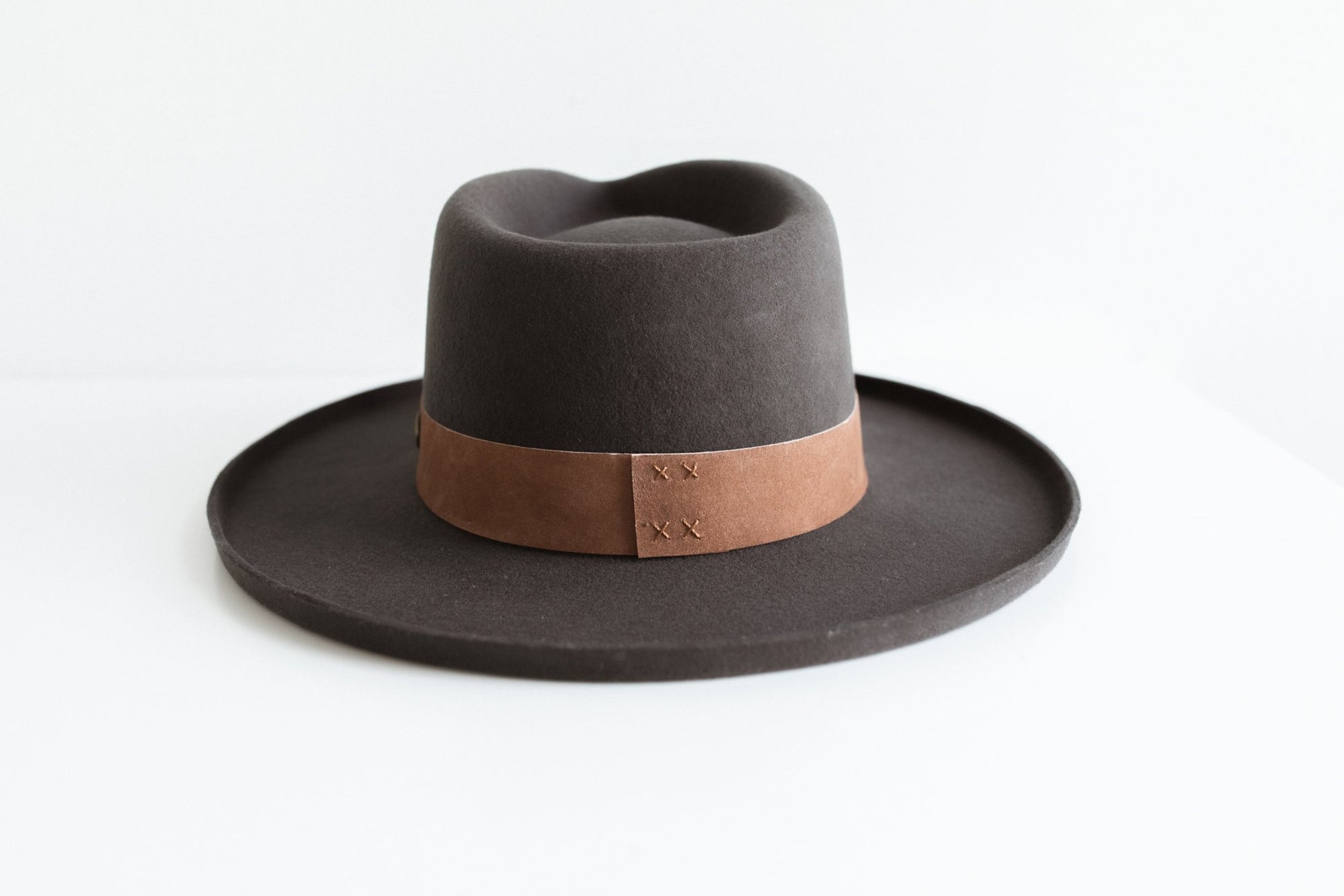 ECHO PARK FEDORA HAT-  BLACK [Fast shipping and box packing]