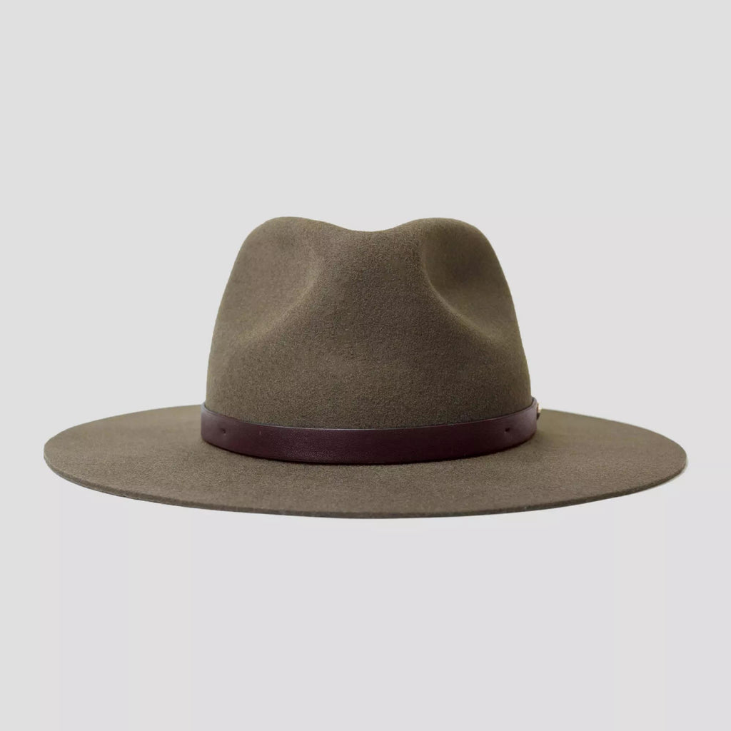 Geoffery Fedora–Dark Olive[Fast shipping and box packing]