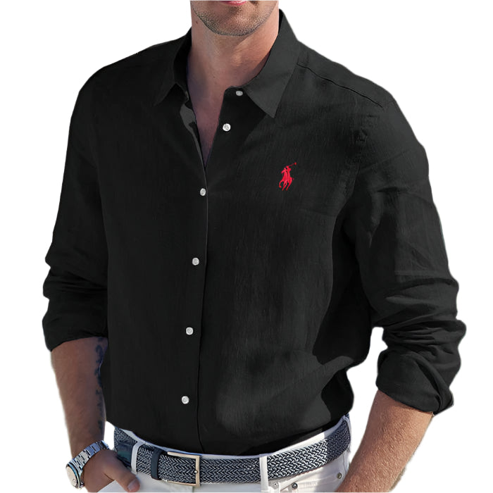 RL Men’s Long-Sleeve Linen Shirt