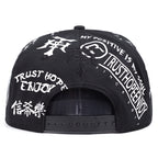More Respect Less Attack Graffiti Snapback Cap Streetwear Flat Brim Hat