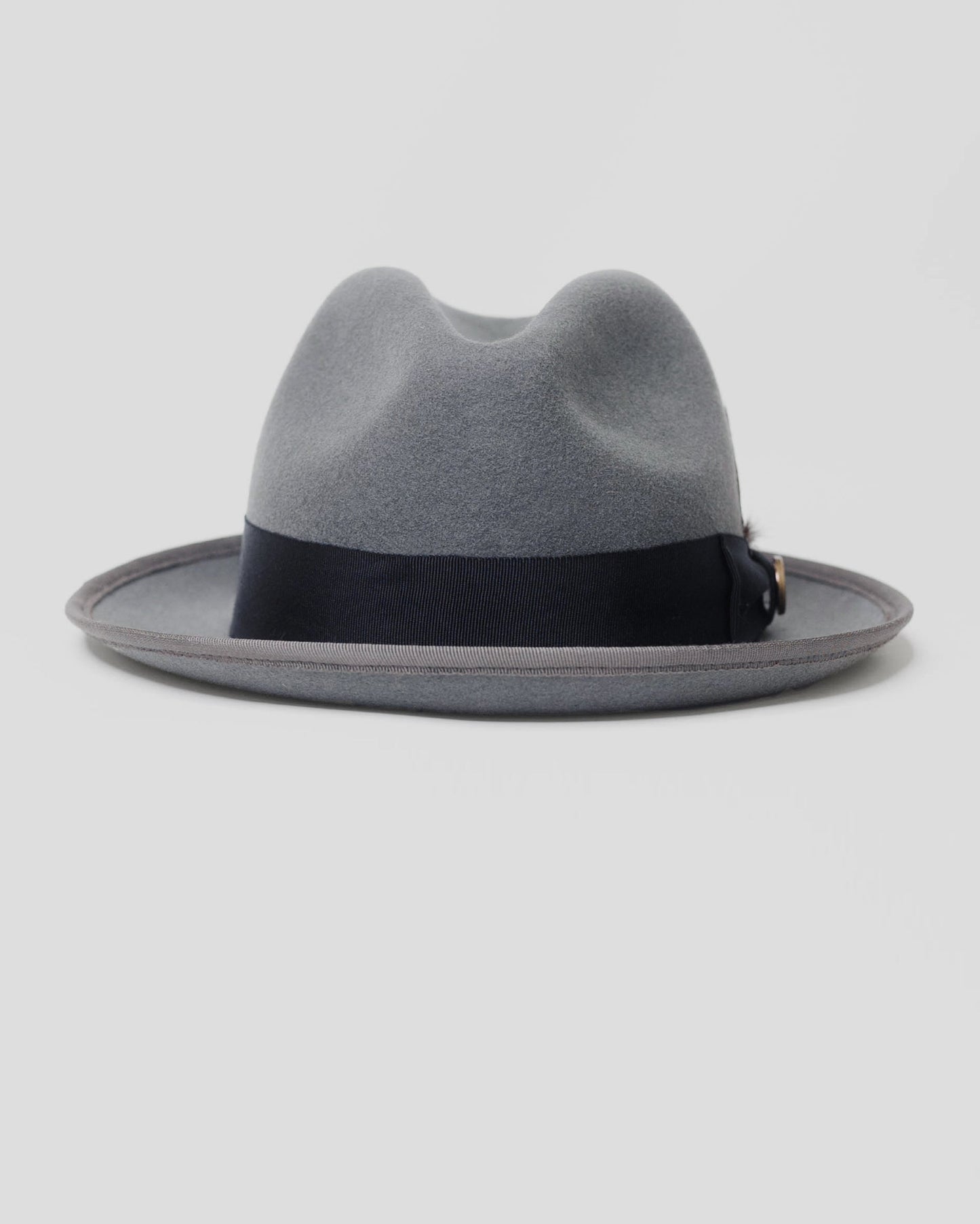 Miller Ranch Trilby Fedora – Grey/Dark Olive [Fast shipping and box packing]