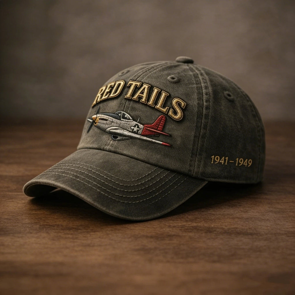 🔥Last Day 49% OFF - 💥Tuskegee Airmen Red Tails Heritage Cap