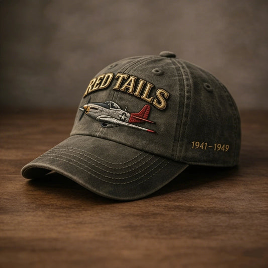 🔥Last Day 49% OFF - 💥Tuskegee Airmen Red Tails Heritage Cap
