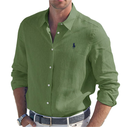 RL Men’s Long-Sleeve Linen Shirt