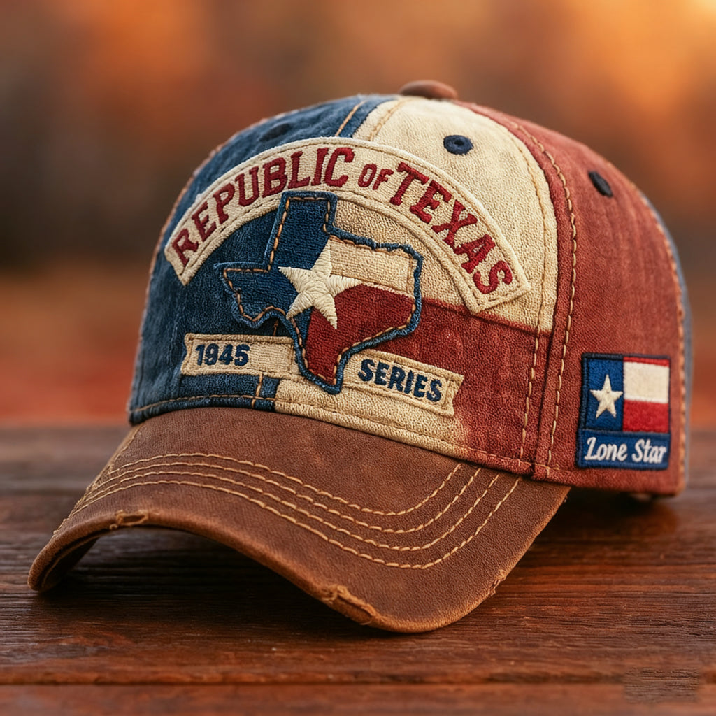 🏆Flash Sale 60% OFF  -🤩Lone Star Legacy Texas Republic Cap