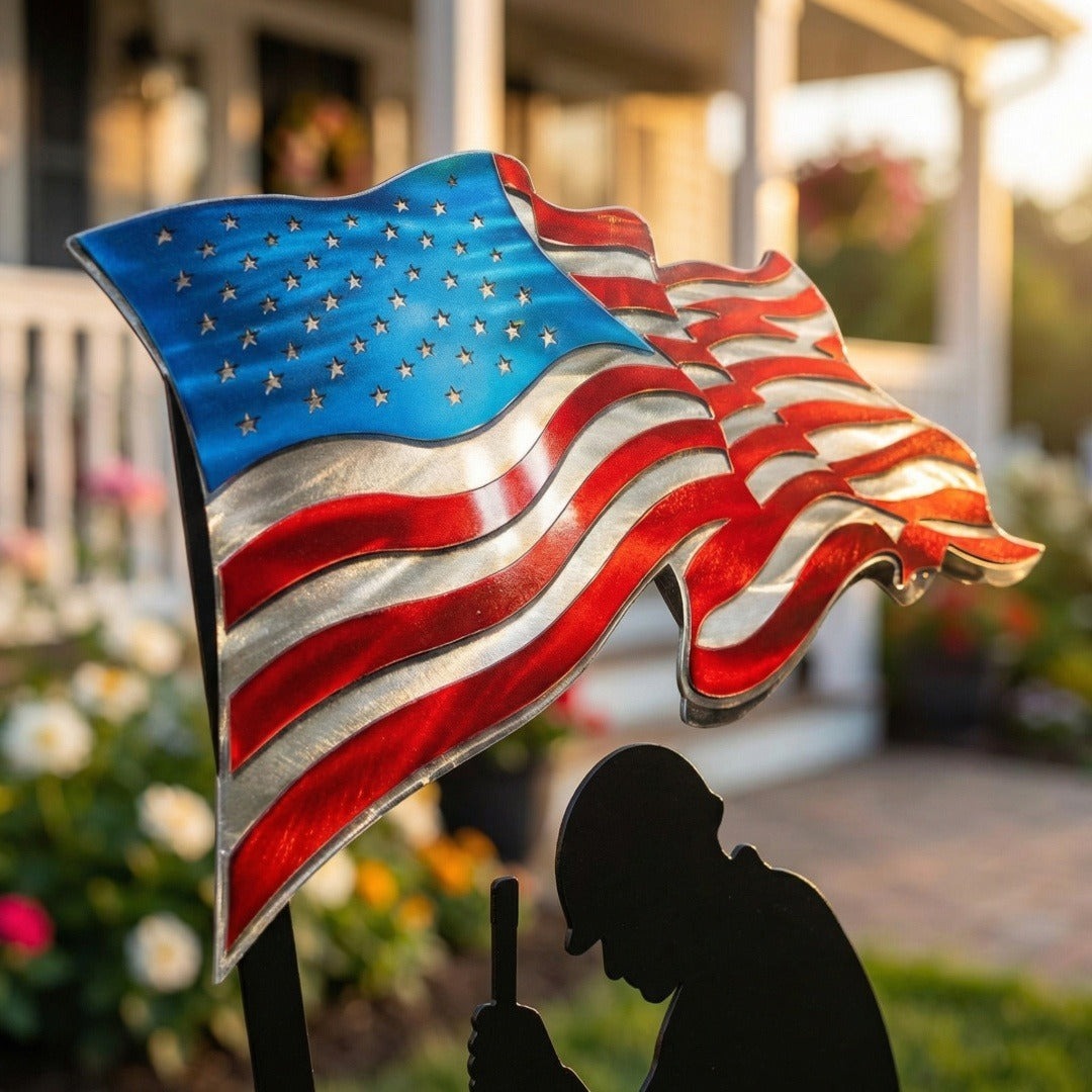 🔥FATHER’S DAY SALE 30% Off-250 Years of Defending Liberty Metal Garden Stake