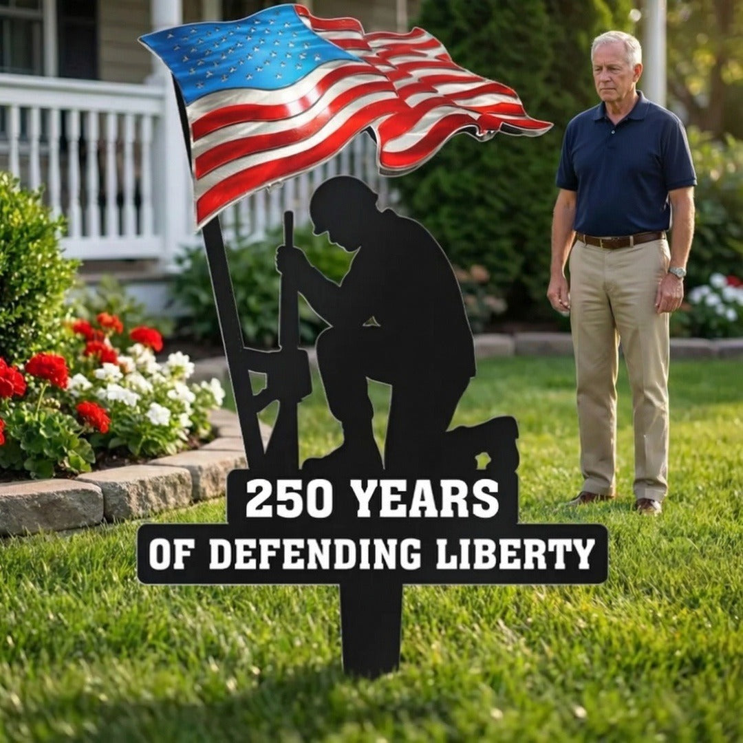 🔥FATHER’S DAY SALE 30% Off-250 Years of Defending Liberty Metal Garden Stake