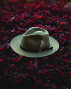 Geoffery Fedora–Olive Green[Fast shipping and box packing]