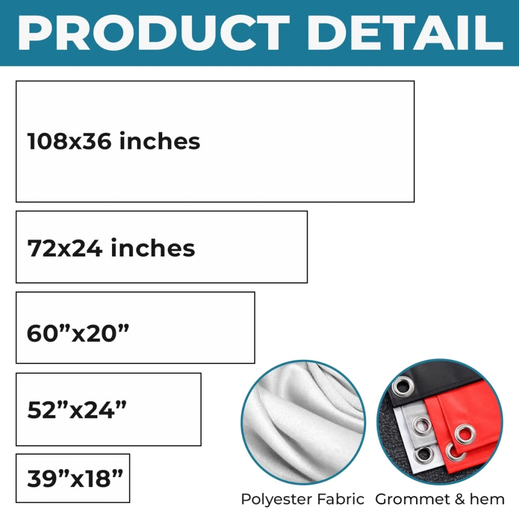 Custom Polyester Outdoor Banner - Personalized 250th Anniversary Gifts