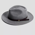 Geoffery Fedora–Dark Grey[Fast shipping and box packing]