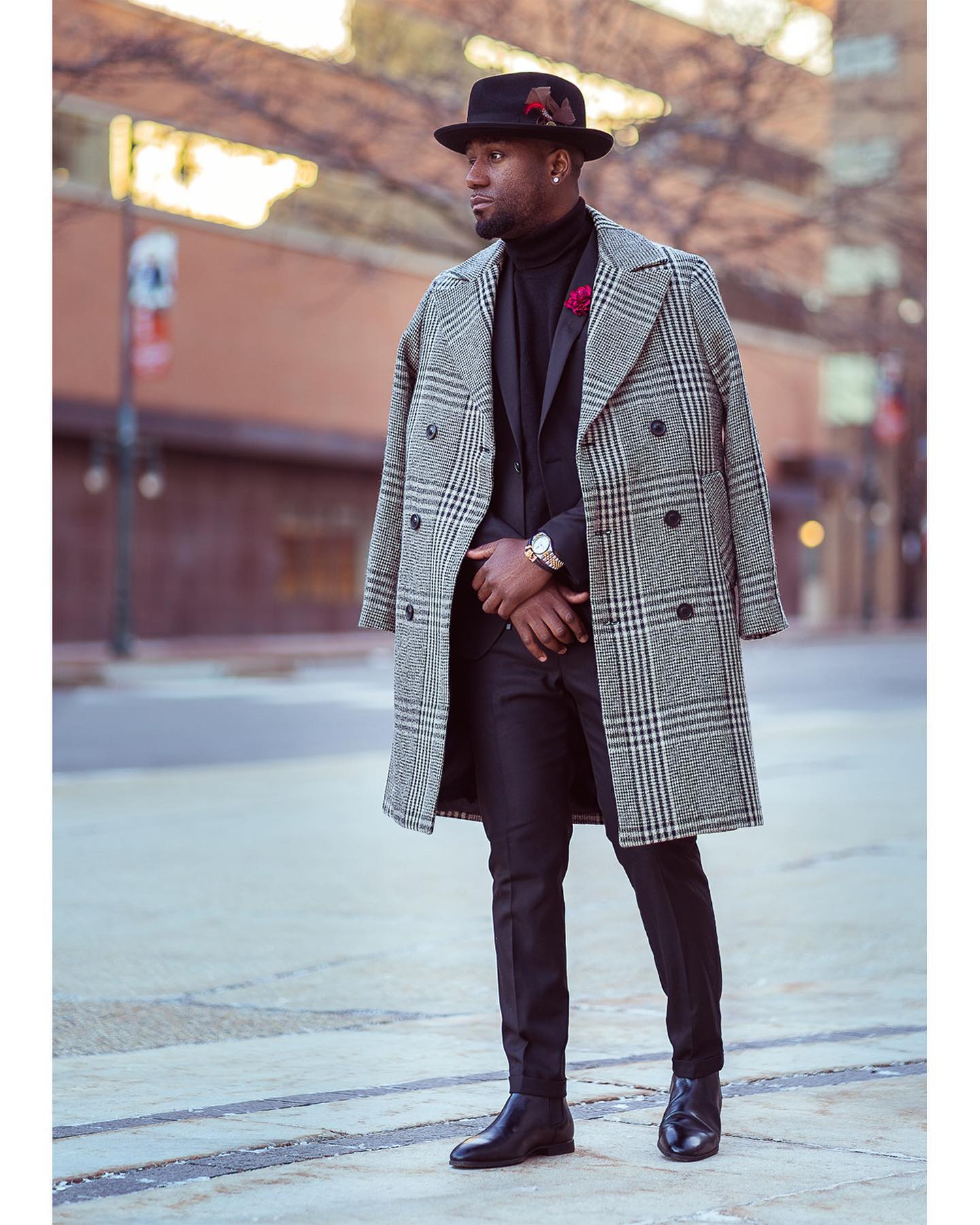 Trilby Fedora – Black [Fast shipping and box packing]