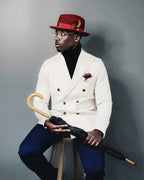 Trilby Fedora – Burgundy[Fast shipping and box packing]