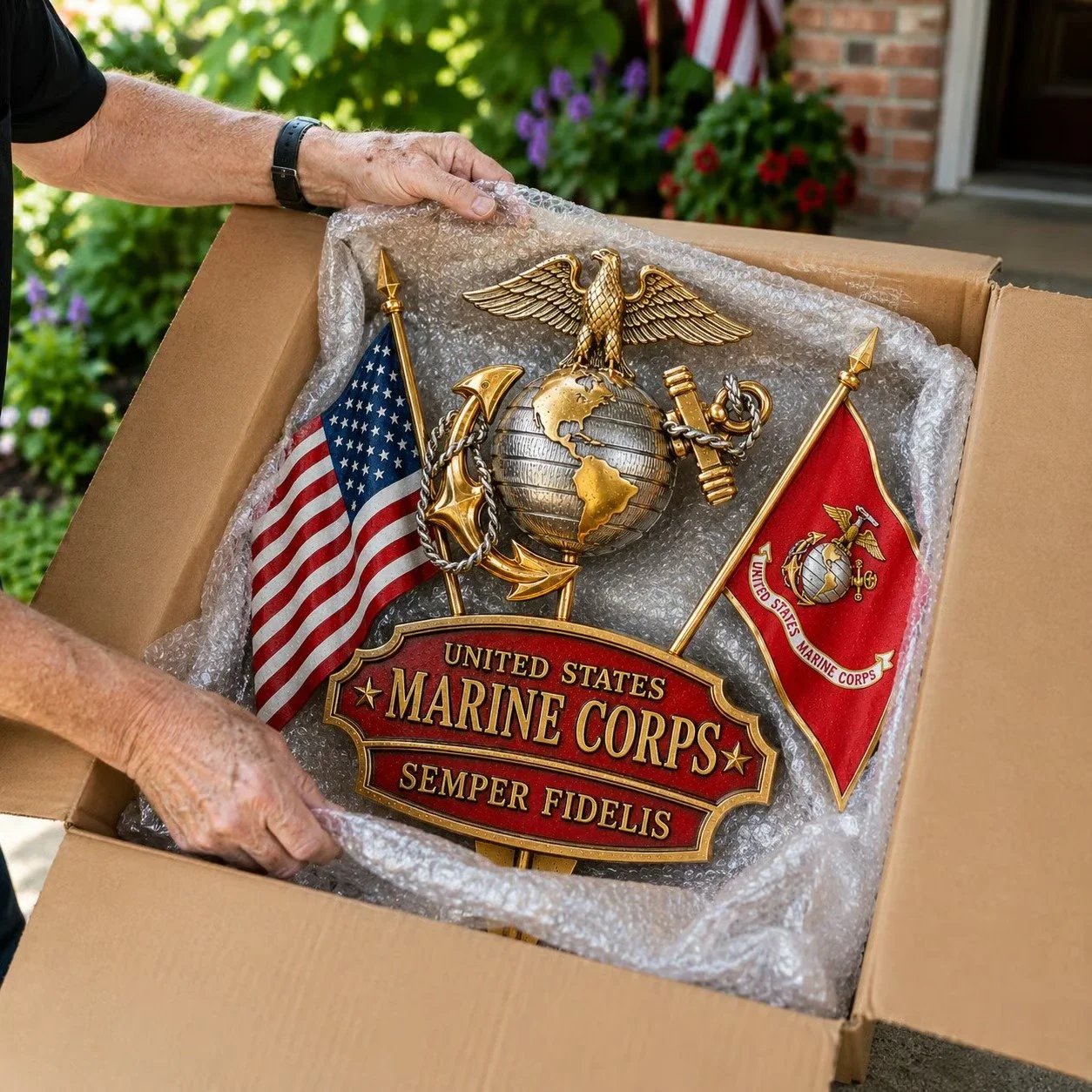 🏆Last Day Promo: 49% OFF 🎖️-US Marine Corps Semper Fidelis Tribute Garden Stake - ✈️Buy 3 Free Shipping Today!