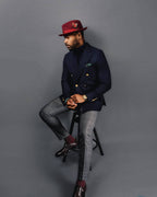 Trilby Fedora – Burgundy[Fast shipping and box packing]