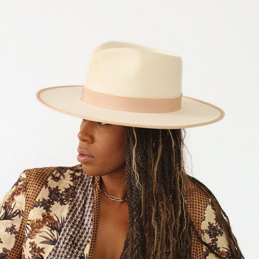 Kenya Fedora in Bone