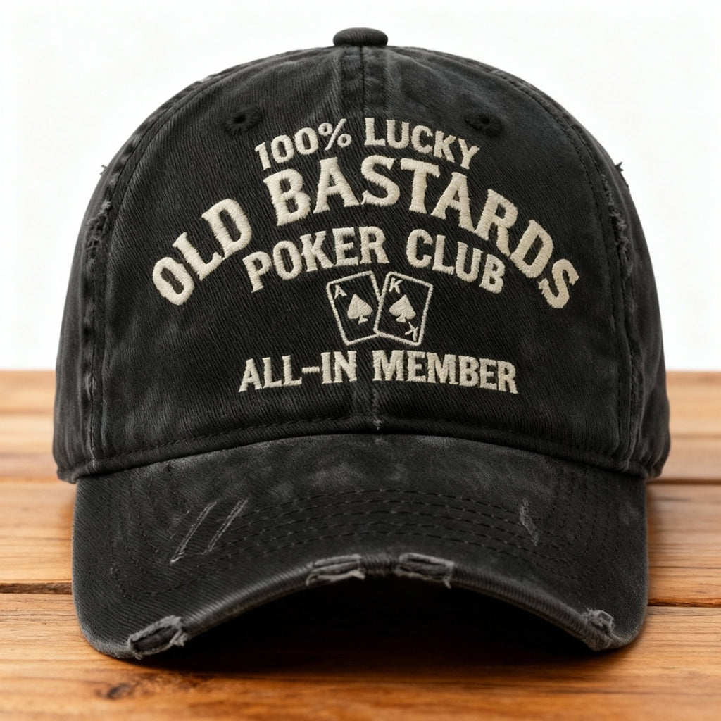 🏆Flash Sale 60% OFF  -OLD BASTARDS POKER CLUB CAP