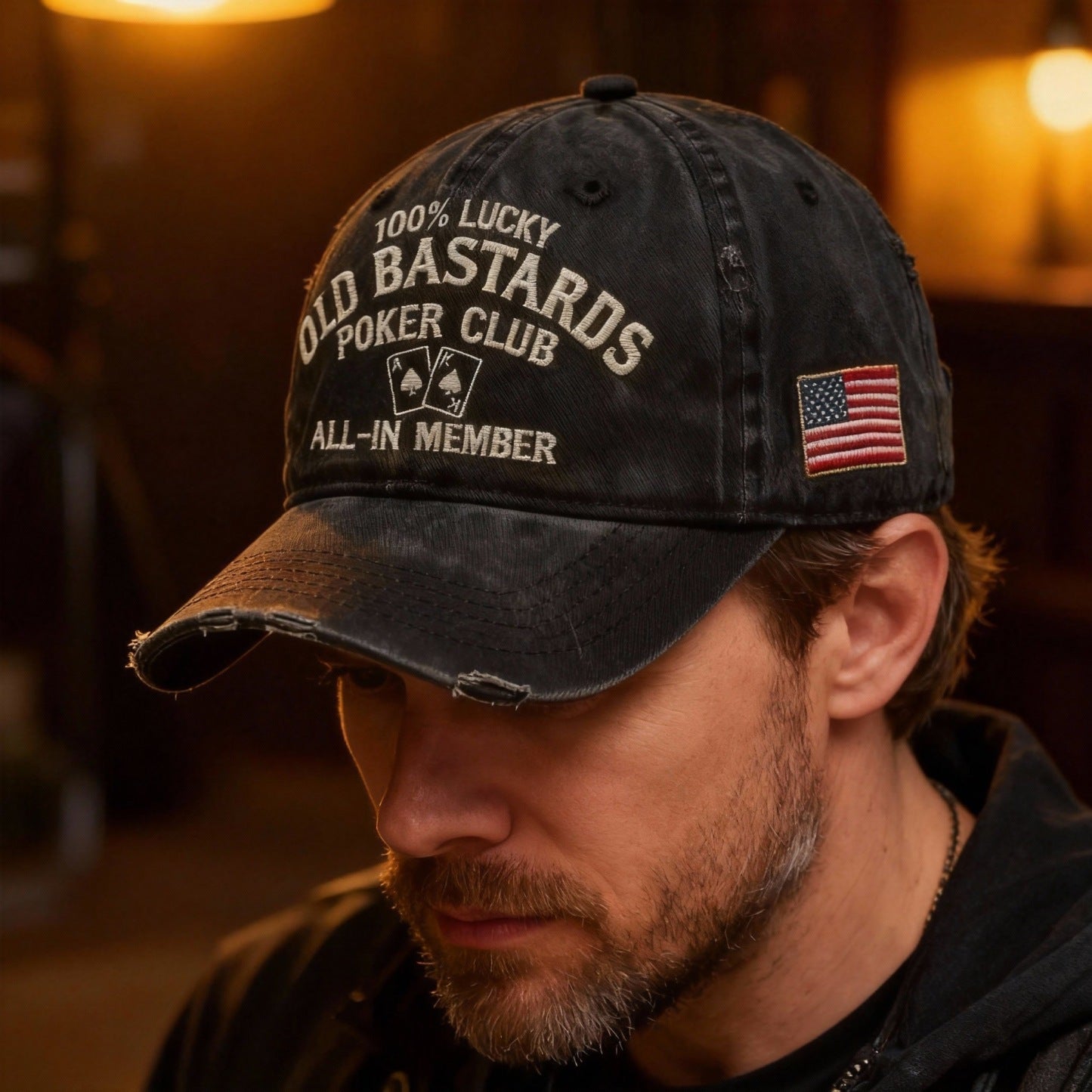 🏆Flash Sale 60% OFF  -OLD BASTARDS POKER CLUB CAP