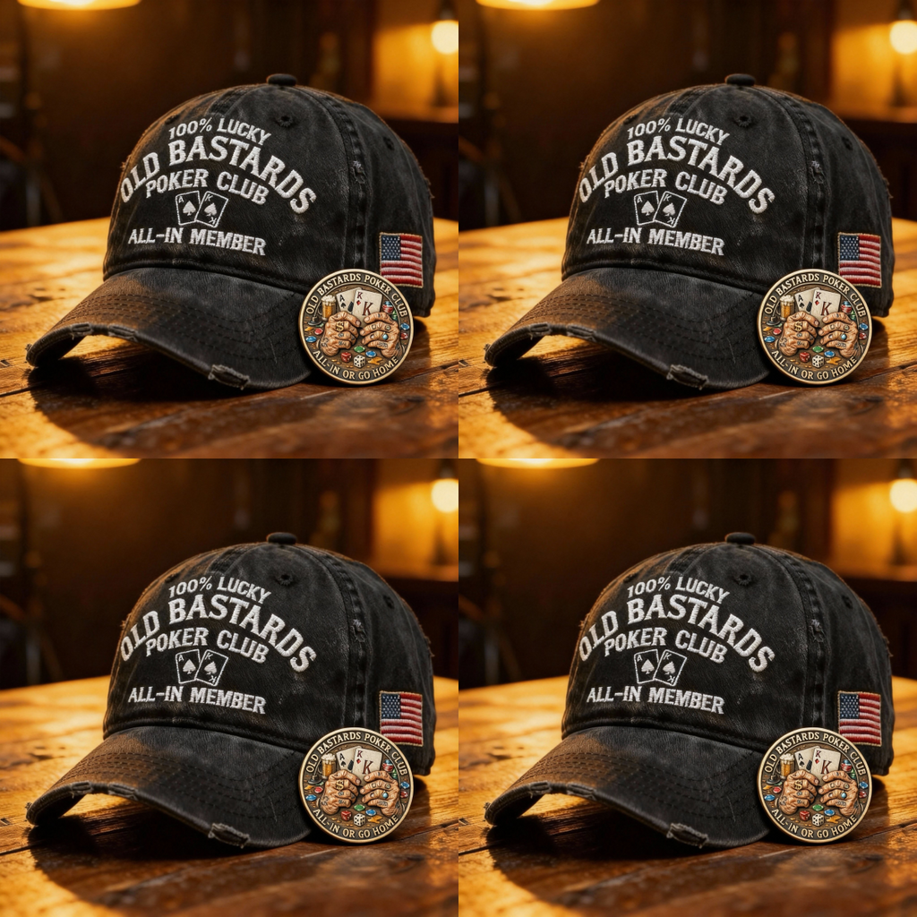 🏆Flash Sale 60% OFF  -OLD BASTARDS POKER CLUB CAP
