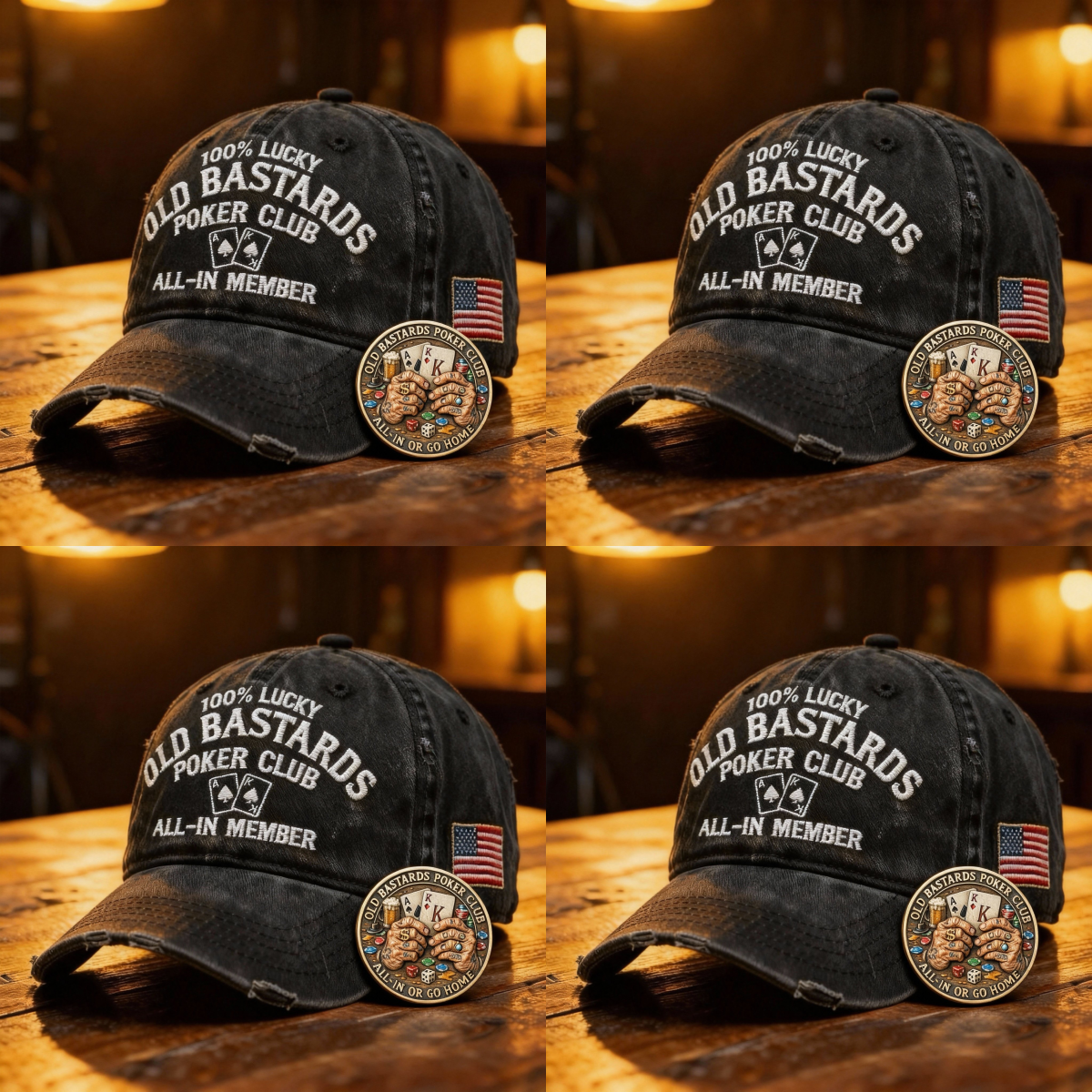 🏆Flash Sale 60% OFF  -OLD BASTARDS POKER CLUB CAP