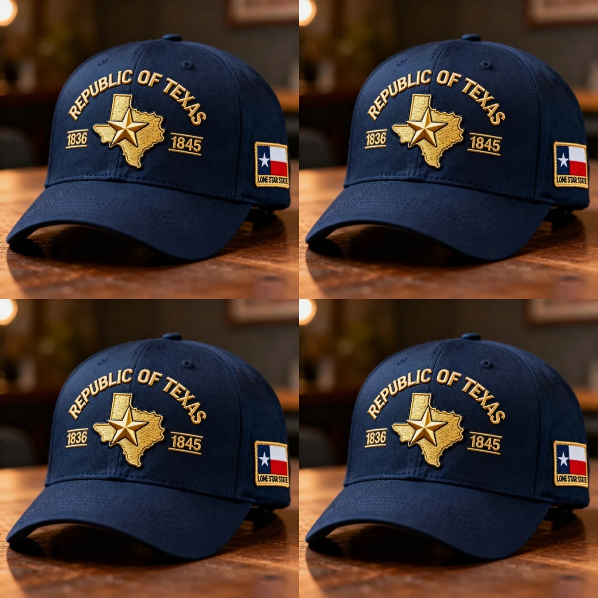 ⚡Black Friday 24H Flash Sale🎉Republic of Texas Embroidered Hat – 1836–1845 Lone Star State Heritage Cap