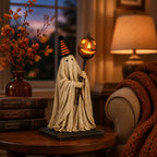 🎃✨Pumpkin Witch Lantern Figurine – Spooky Whimsy Halloween Home Decor