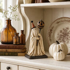 🎃✨Pumpkin Witch Lantern Figurine – Spooky Whimsy Halloween Home Decor