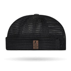 Men’s Breathable Brimless Docker Hat – Lightweight Mesh Skull Cap for Summer Outdoor Wear