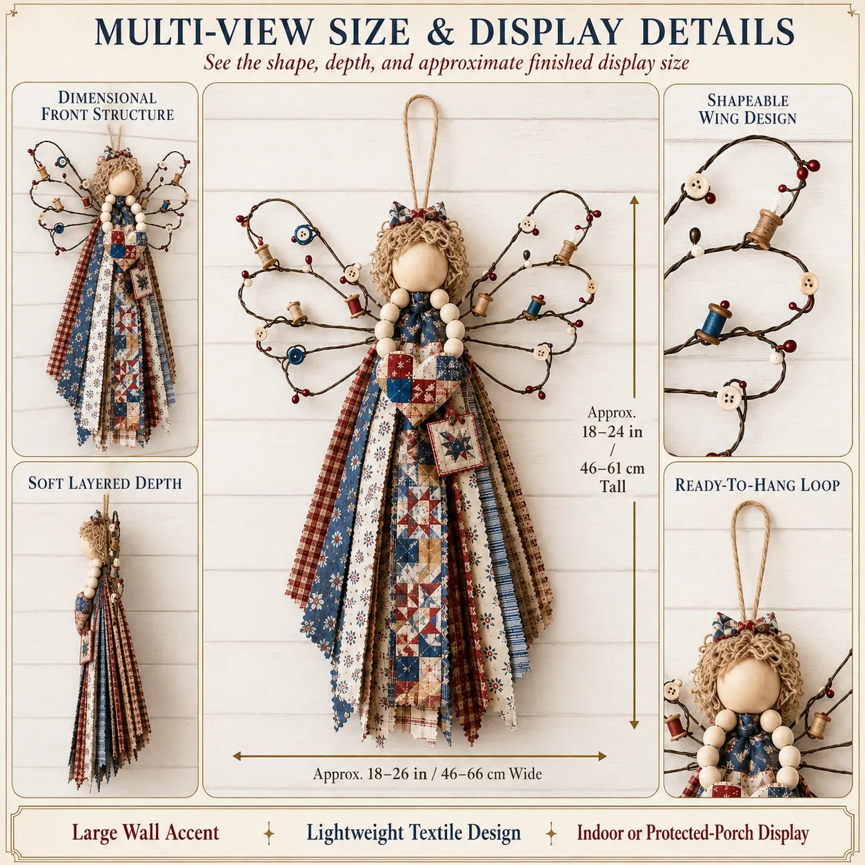 Angel Fabric Hanging DIY Kit🧵