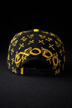 Gold Cross Trucker Hat, Vintage Street Cap