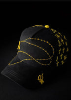 Gold Cross Trucker Hat, Vintage Street Cap