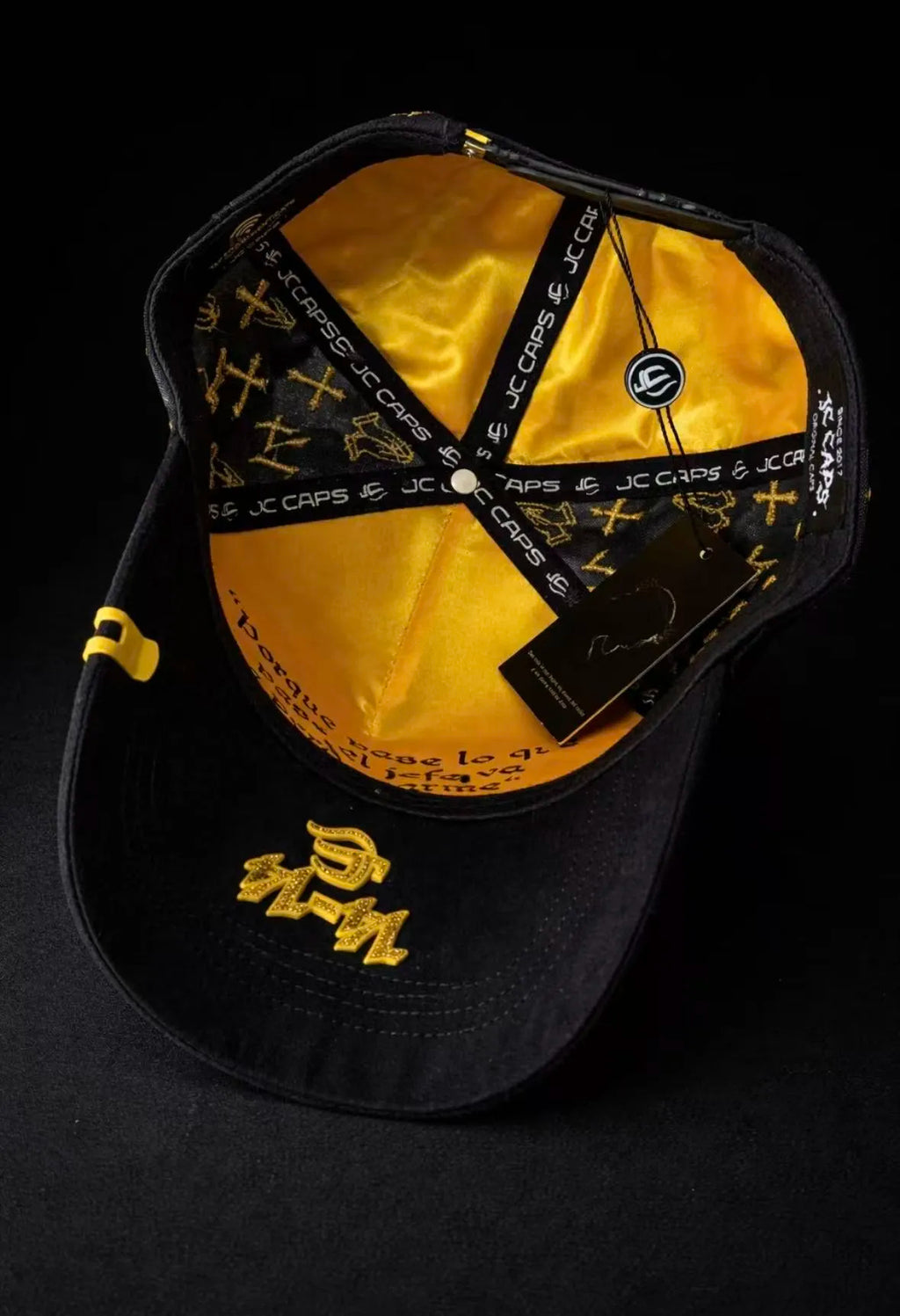 Gold Cross Trucker Hat, Vintage Street Cap