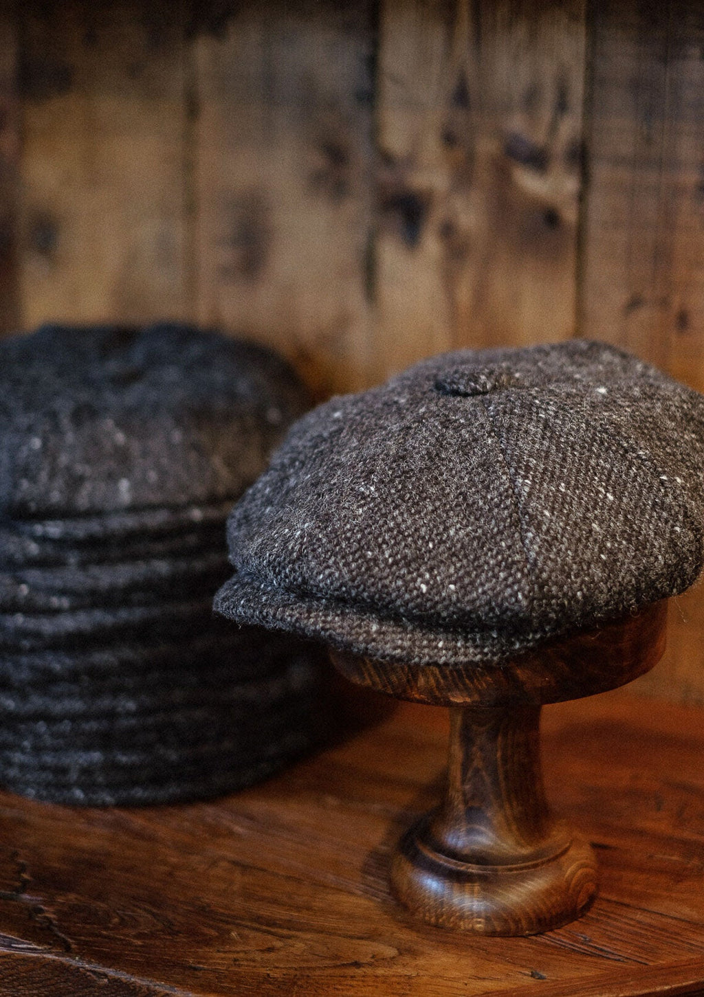 Fulton Baker Boy - (Mid-Width) Black Grain